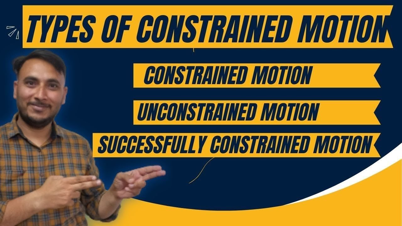 Constrained motion || Unconstrained Motion || Successfully constrained motion