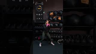 Shadow boxing workout, with combos being called out by an app