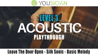 Leave The Door Open - Silk Sonic - Yousician Guitar - Level 3 - Basic Melody