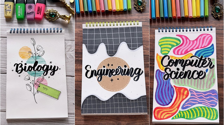 5 Front Page Ideas to Transform Your Notebooks! ✨ | DIY Notebook Cover | NhuanDaoCalligraphy