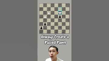 Always Create an Outside Passed Pawn during the Endgame #chess #chessendgame  #chesss #chessgenius
