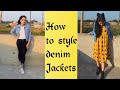 How To Style Denim Jackets | Denim Jacket Outfit Ideas | Jean jacket lookbook ( No Short Clothes)