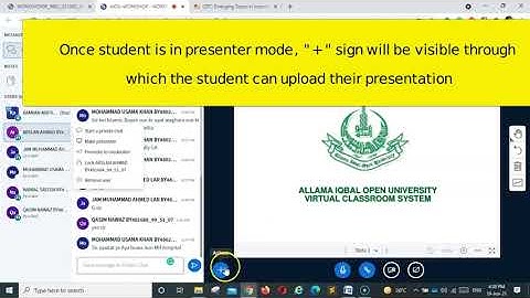 How to allow students for live presentation of 8608? On camera during Final Lesson Presentation.