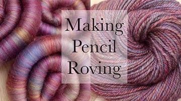 Questionable Blend 11 - Twinkle Twinkle from World of Wool. Making blending board pencil roving.