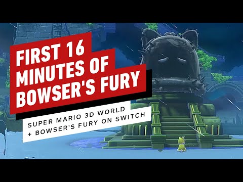 The First 16 Minutes of Bowser's Fury in Super Mario 3D World for Nintendo Switch Gameplay