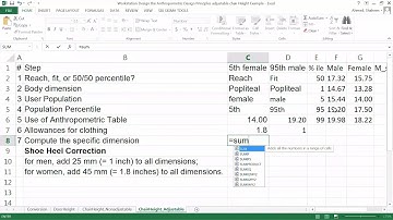 Adjustable Chair Height Calculation | Anthropometric Design | Updated Version in Description
