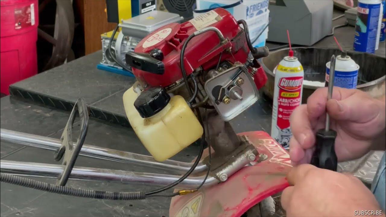 Replacing Carburetor in a Mantis Tiller - YouTube