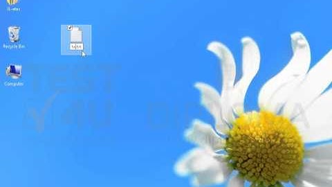 Create a text file and save it as Text.txt on your desktop.