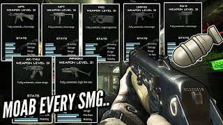 1 MOAB With EVERY SMG In MW3 In One Video.. (2021)