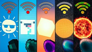 sun with different WiFi in Minecraft