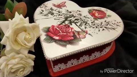 Decoupage Tutorial-Decoupage box with transfer DIY