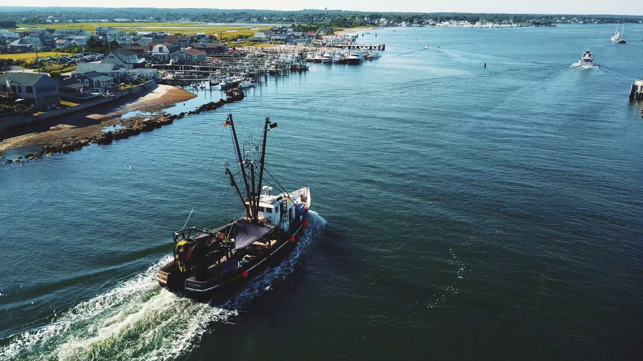 Flying over Point Judith Galilee, Rhode Island DJI Mavic Pro YouTube