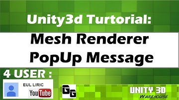 Unity 3D Mesh Renderer PopUp Message