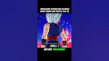 Wholesome Interaction Between Beast Gohan And Perfect Cell Lol 🤯 #crashout #beastgohan #sparkingzero