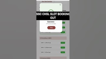 ssc chsl slots booking out पूरा process इस वीडियो में