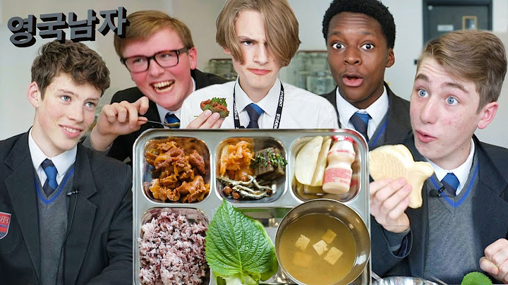 British Highschoolers try Korean School Lunches for the first time!!