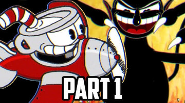 Cuphead Gameplay Walkthrough Part 1 - FULL GAME - 3 BOSSES!! (60fps 1080p)