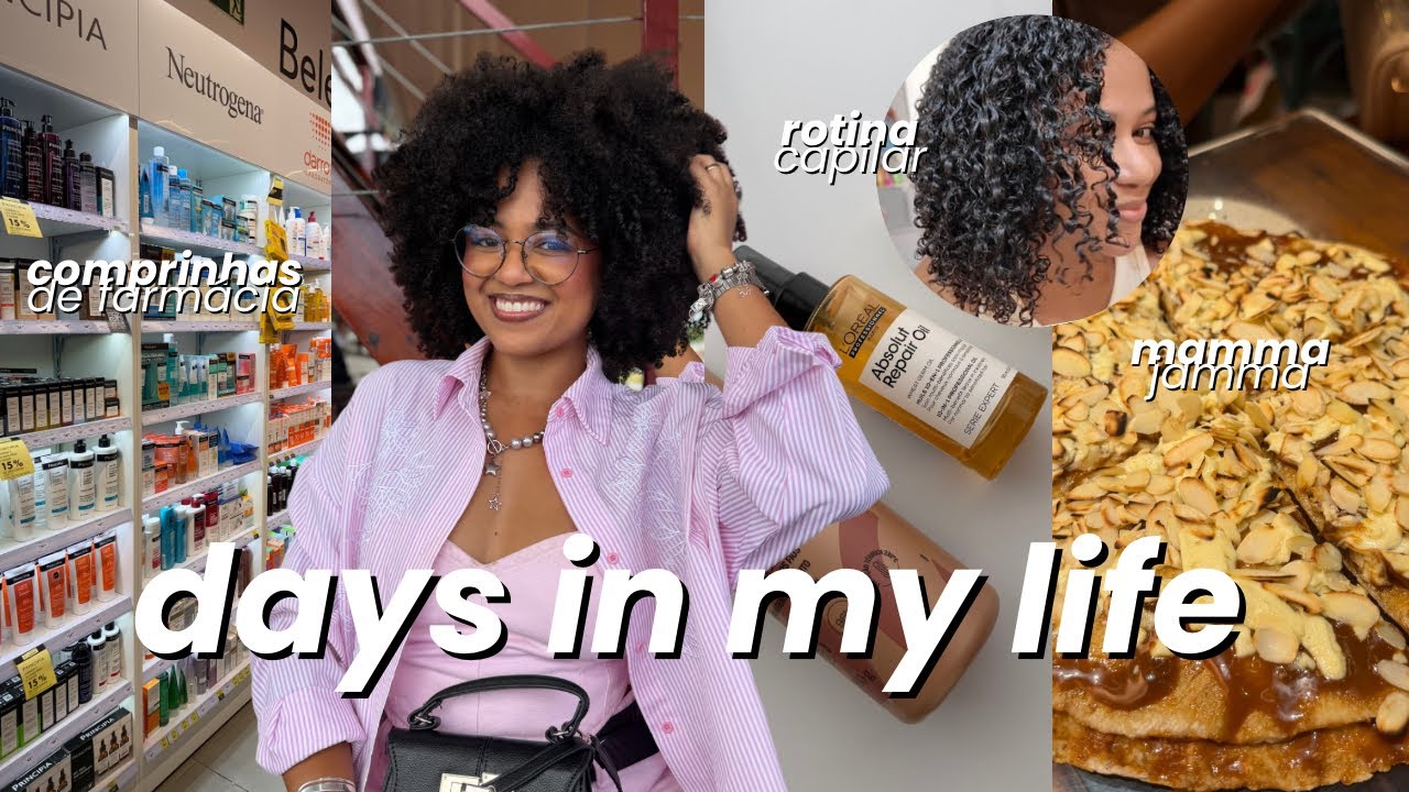 BIOMEDICINA, ROTINA CAPILAR NO MEU CABELO CRESPO, PRESENTE PARA SEGUIDORA, JANTAR | VLOG