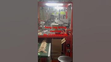 hang tag string machine #stringingmachine #machine #hangtags #factory