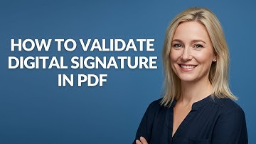 How to Validate Digital Signature In Pdf - Julia