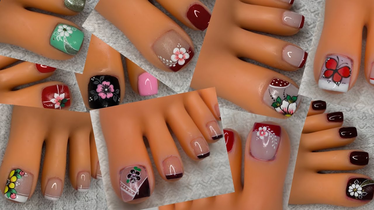 Дизайн ногтей на ногах 😍👣💅 | Декорированные ногти 😍