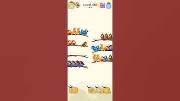 Bird sort color game level 685 #games #gamedesign #leveldesign #gameartdesign #3dgamedevelopment