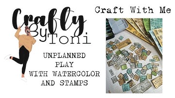 #craftwithme ……NO PLAN PLAYING MAKING WATERCOLOUR EPHEMERA #junkjournalideas #junkjournalephemera