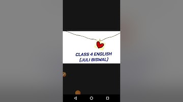 CLASS -4 ENGLISH READER (LESSON-13) QUESTION AND ANSWER,JULI BISWAL