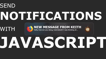 How to use the Web Notifications API
