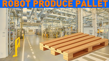 wood pallet nailing machine with robot worker for Epal Euro USA type pallets