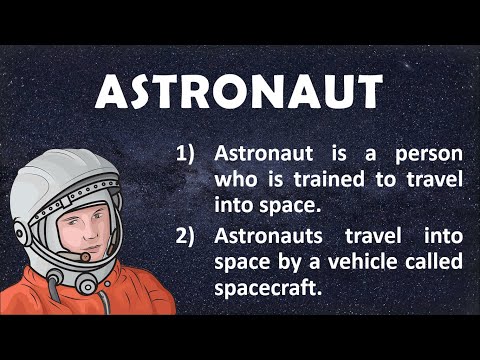 5 sentences about astronaut