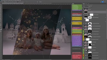 Editing A Bright Christmas image in Photoshop - Video Tutorial 2 Christmas Magic Photoshop Actions