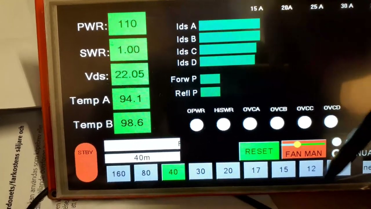 LDMOS HF_amplifier user interface test