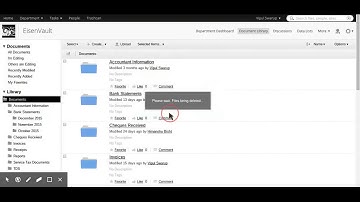 Overview of a Department in EisenVault