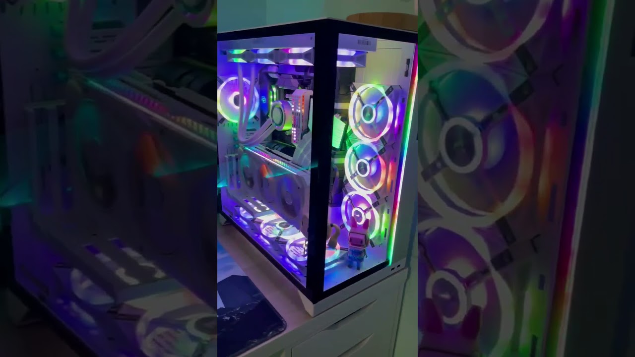 RTX 3090 ROG strix white edition vertical + Ryzen 5950x build