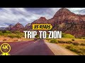 Driving to zion national park utah  scenic drive 4k u the best scenic road in the usa