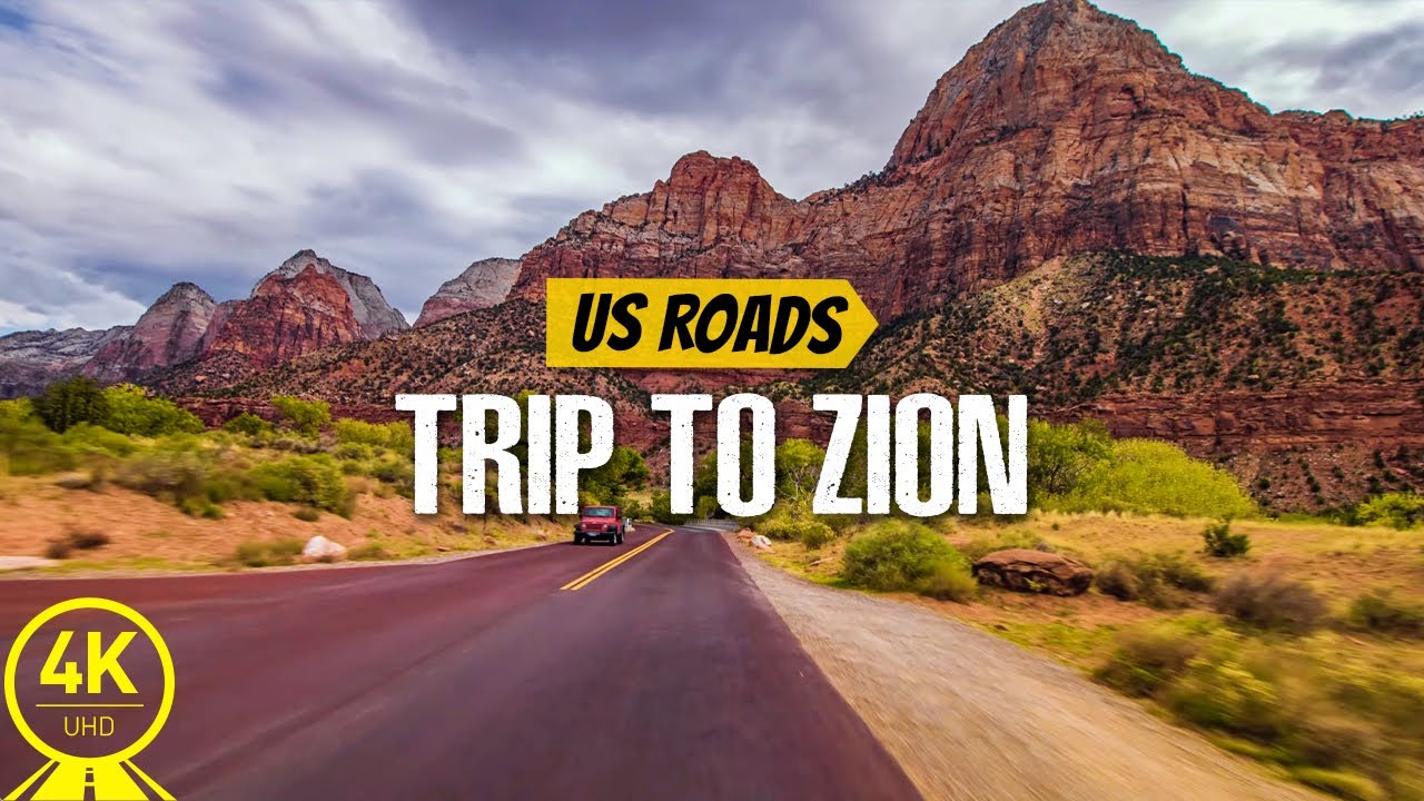 Driving to Zion National Park, Utah Scenic Drive 4K UHD the Best