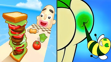 Sandwich Runner VS Help Me Tricky Puzzle - All Levels SpeedRun Gameplay Android iOS Ep1