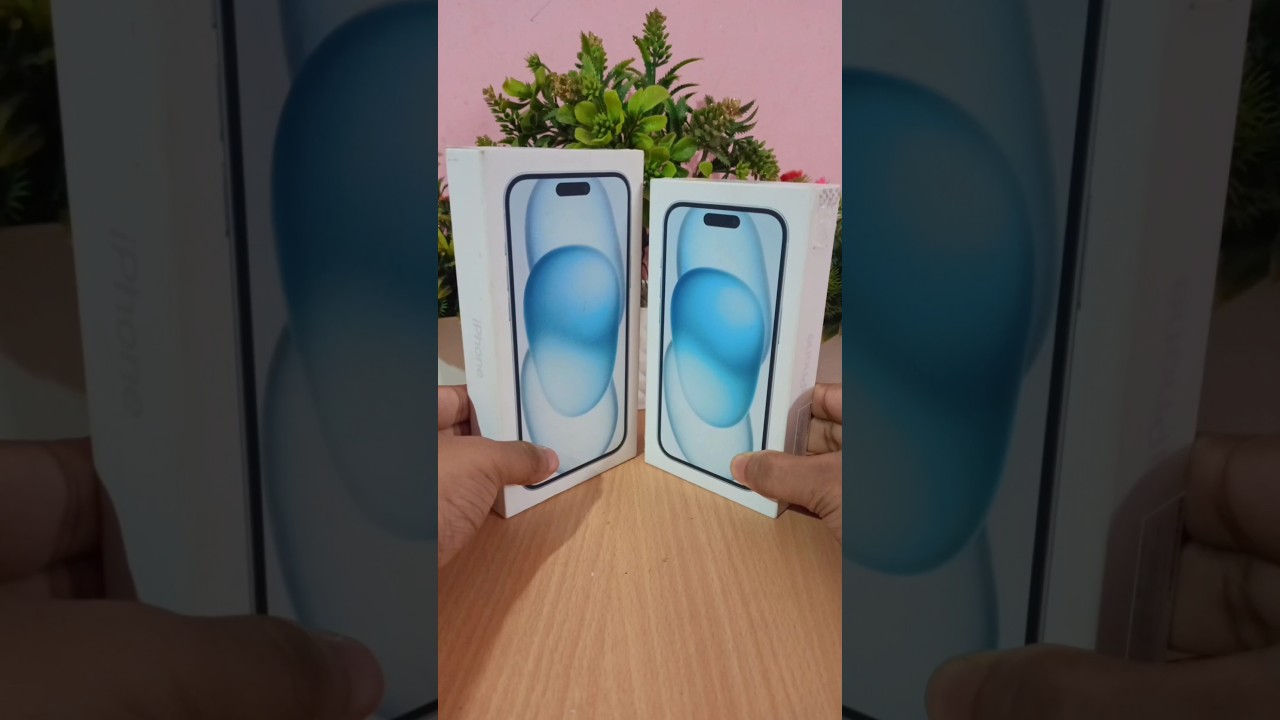 iPhone 15 & 15 Plus Blue Colour Unboxing 