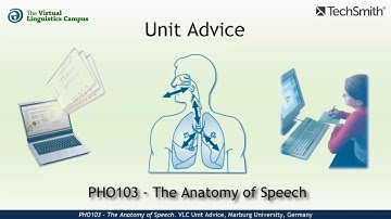 PHO103 - Unit Advice (Speech Anatomy)