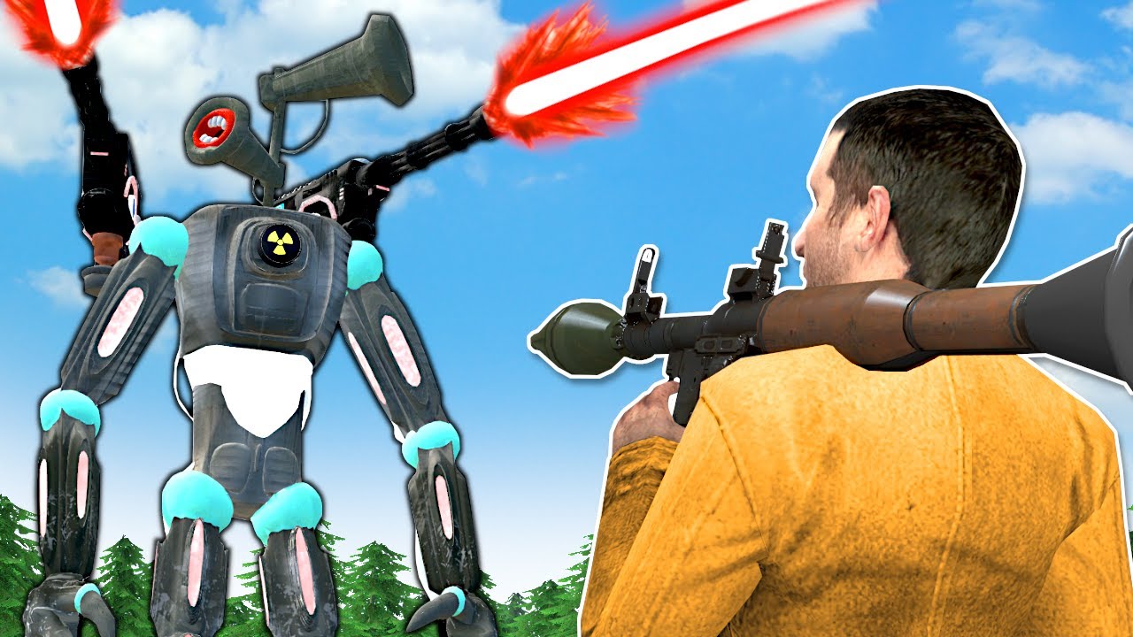 Cartoon Cat vs Mech! Garry's Mod - YouTube