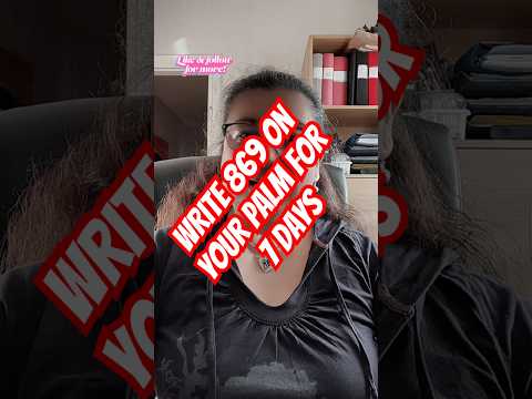 اكتب الرقم 869 على راحة يدك لمدة 7 أيام هل ست حس ن هذه الطقوس البسيطة حظك وأموالك حق ا 