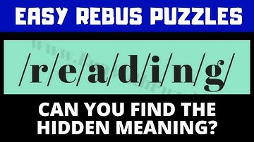 Easy #Rebus #Puzzles to Twist your brain