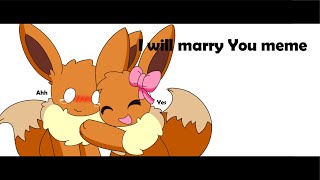 I will marry you meme || Eeveelution Squad animation (Original)