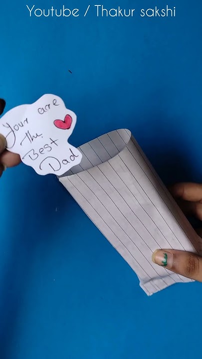 Easy Paper Gift For Dad Notebook Paper Craft Day 5 shorts easy-paper-gift-for-mom-youtube