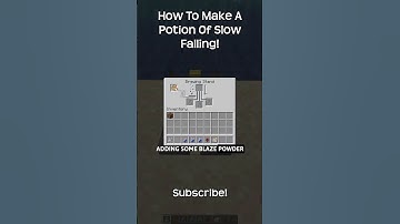 How To Make A Potion Of Slow Falling?!