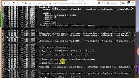 How to Install WHM & Cpanel account on Google Cloud (Step 2)