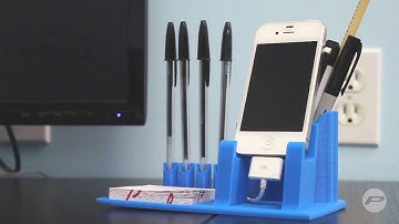 3D Printed Desktop Organizer | MakerBot Replicator 2 3D Printer