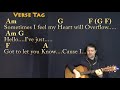 Hello (Lionel Richie) Guitar Cover Lesson in Am with Chords/Lyrics - Munson