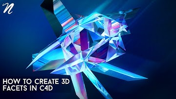 How to Create Colorful Abstract Facets in C4D by Qehzy